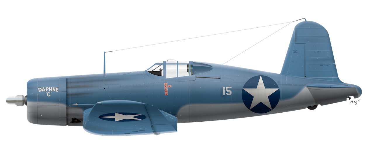1944-US Navy Vought F4U-1A Corsair Fighting Squadron VF-17 Jolly Rogers-PACIFIC 