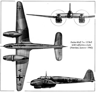 Focke Wulf Fw 187 | Plane-Encyclopedia