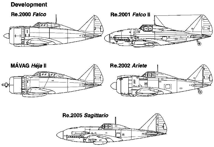 Reggiane-Re.2002-7 disegni