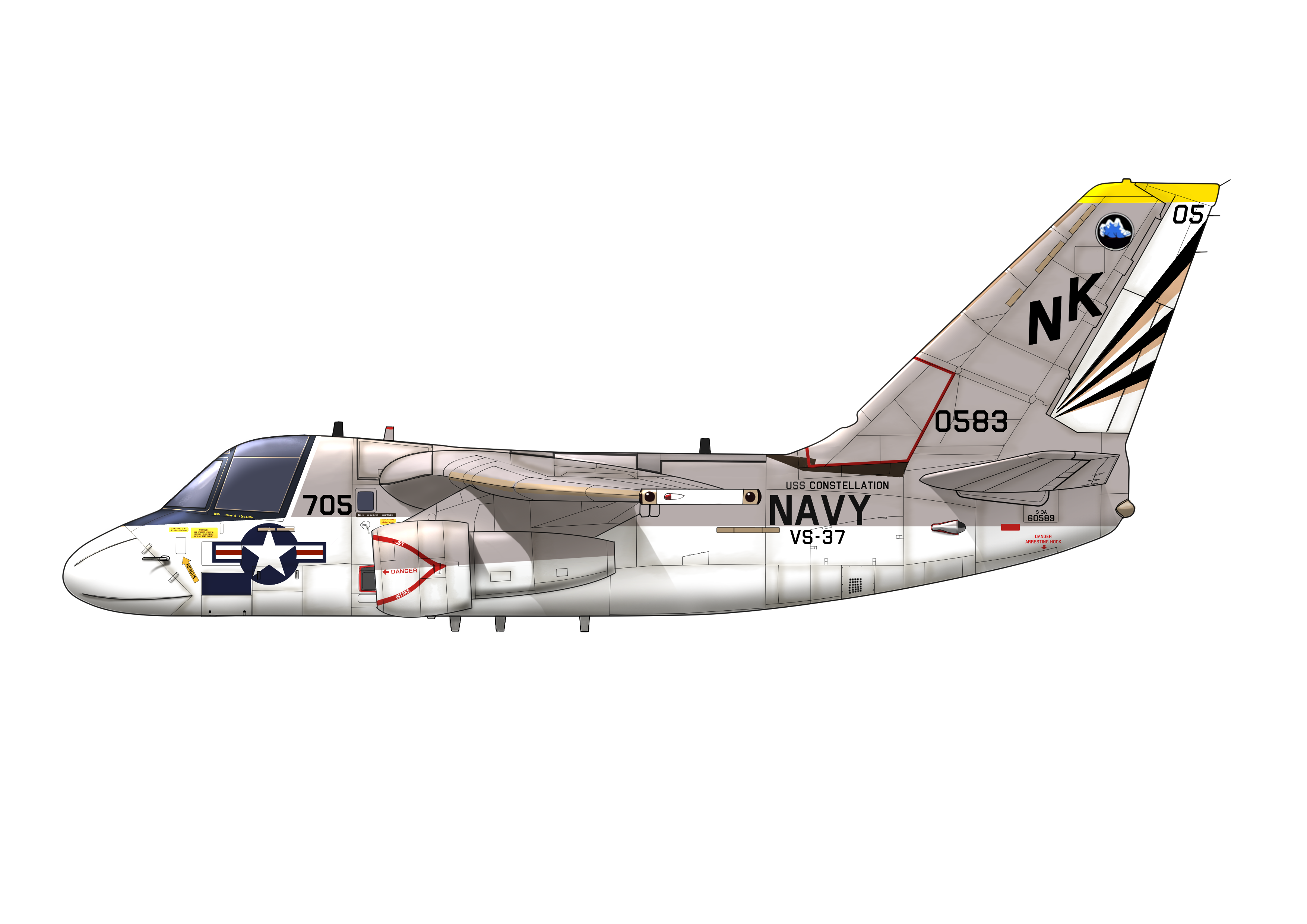 File:US Navy 060821-N-3396B-028 An S-3B Viking assigned to the