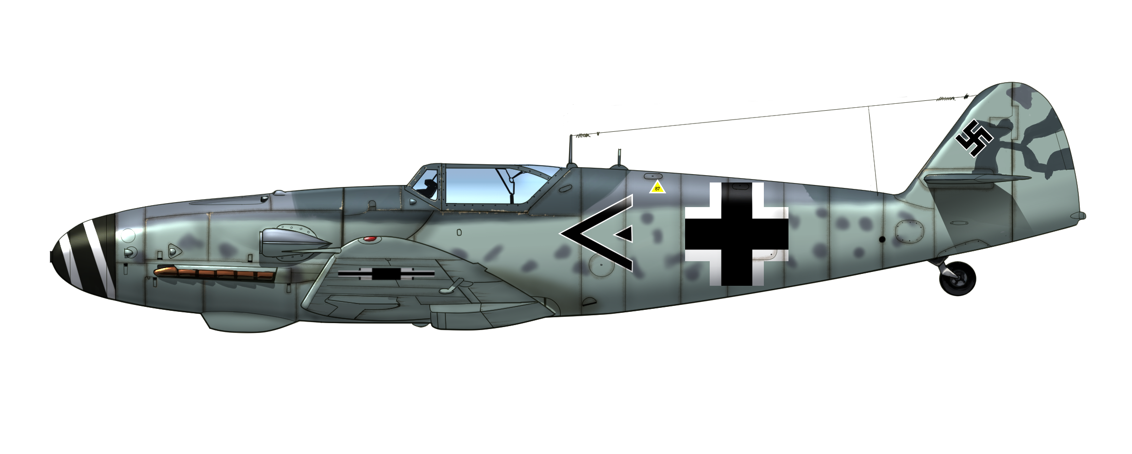 Messerschmitt Bf 109g 1 3 5 Pressurized High Altitude Series Plane